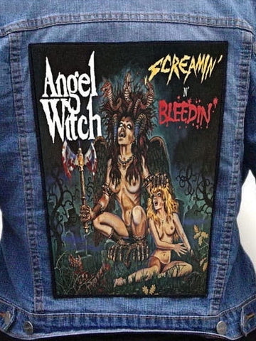 Angel Witch - Screamin' N' Bleedin' Metalworks Back Patch