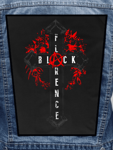 Florence Black - Cross Of Anarchy Metalworks Back Patch