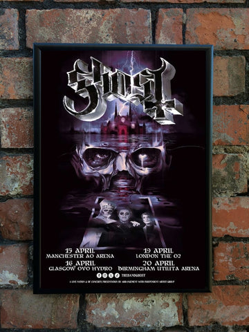 Ghost 2025 UK Tour Poster