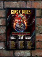 Guns N' Roses 2025 'Because What You Want And What You Get.....' Europe Tour Poster