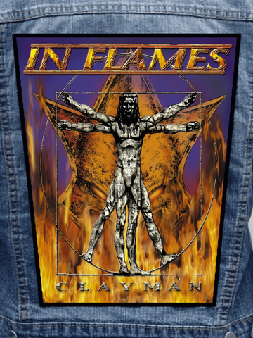 In Flames - Clayman Metalworks Back Patch