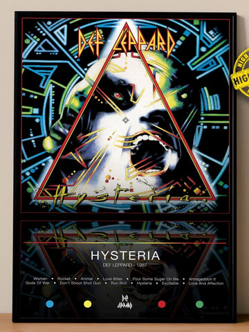 Def Leppard 'Hysteria' Big Album Art