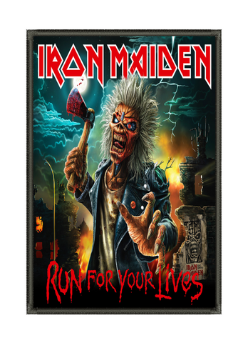 Iron Maiden - Run For Your Lives Metalworks Back Patch