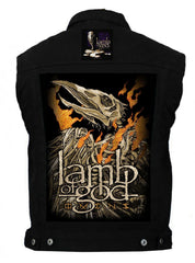 80's Metal Lamb Of God 'Omens' Battlejacket