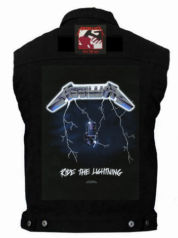 80's Metal Metallica 'Ride The Lightning' Battlejacket