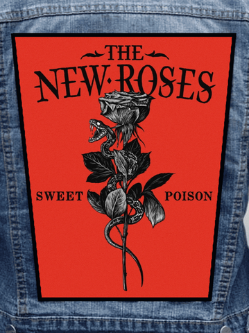 The New Roses - Sweet Poison Metalworks Back Patch