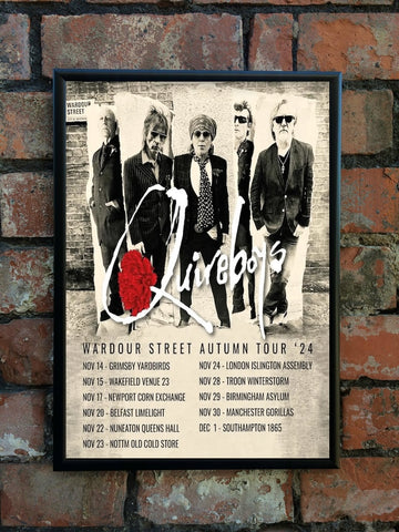 Quireboys 2024 'Wardour Street' UK Tour Poster