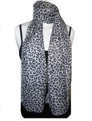 80's Glam Purple Leopard Scarf