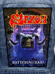 Saxon - Battering Ram Metalworks Back Patch