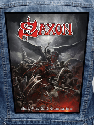 Saxon - Hell, Fire And Damnation Metalworks Back Patch