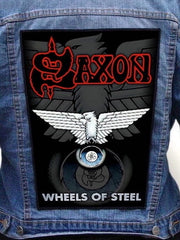 Saxon - Wheels Of Steel Metalworks Back Patch