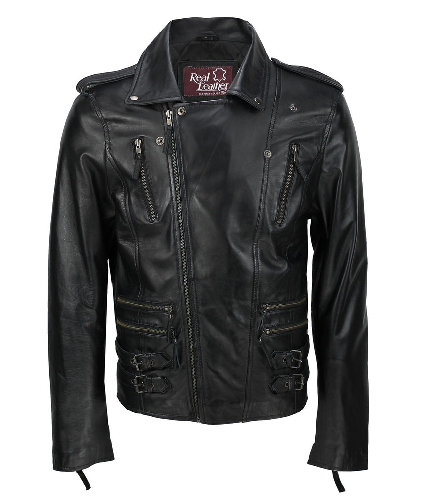 80's Metal Black Diamond 'Classic' Leather Jacket | 80's Metal New Rock ...