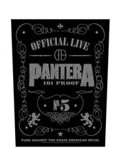 Pantera - 101% Proof Back Patch