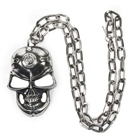 New Rock Grinning Skull & Oversize Neck Chain