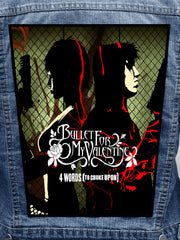 Bullet For My Valentine - 4 Words Metalworks Back Patch